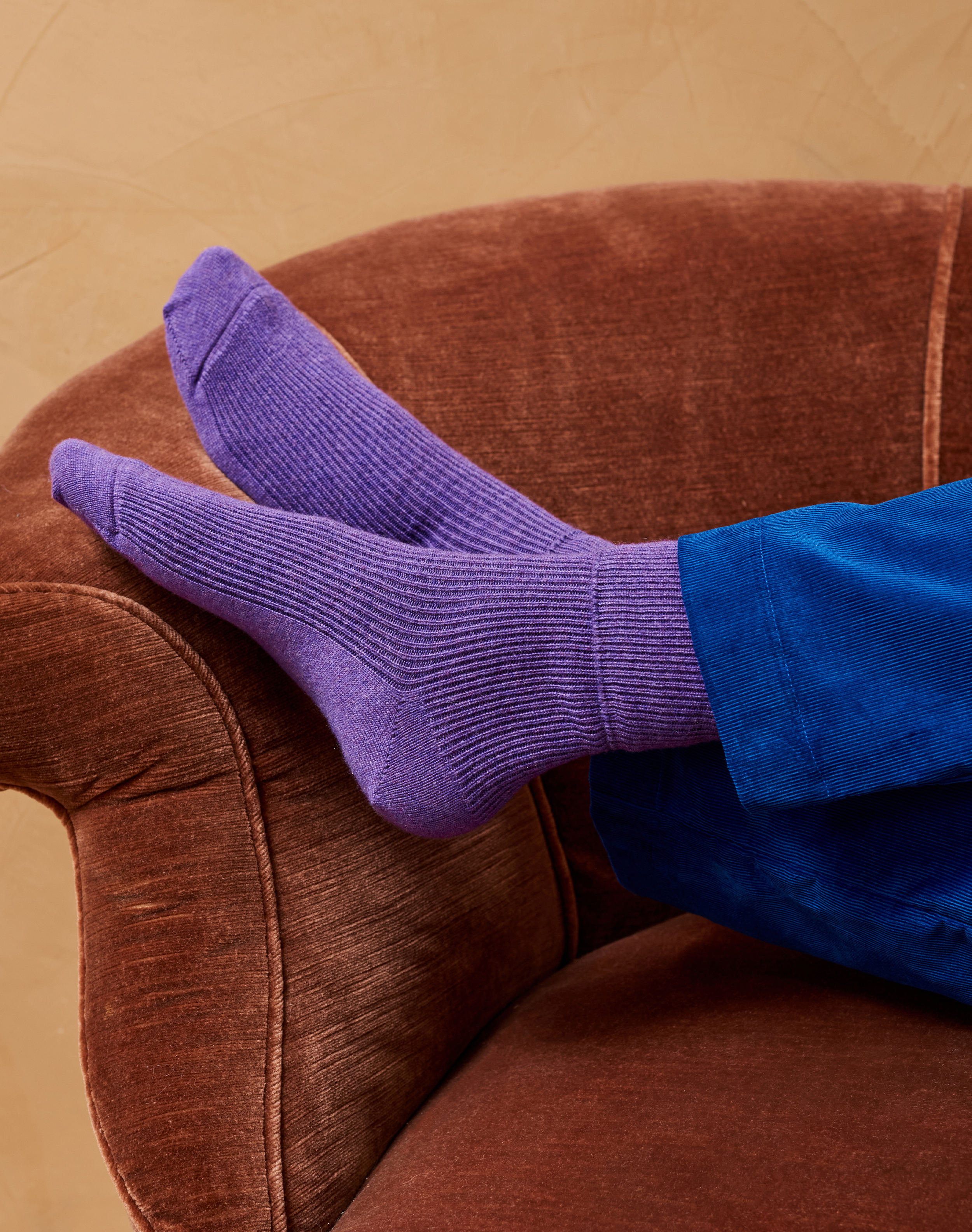 Women’s Cashmere Socks Violet