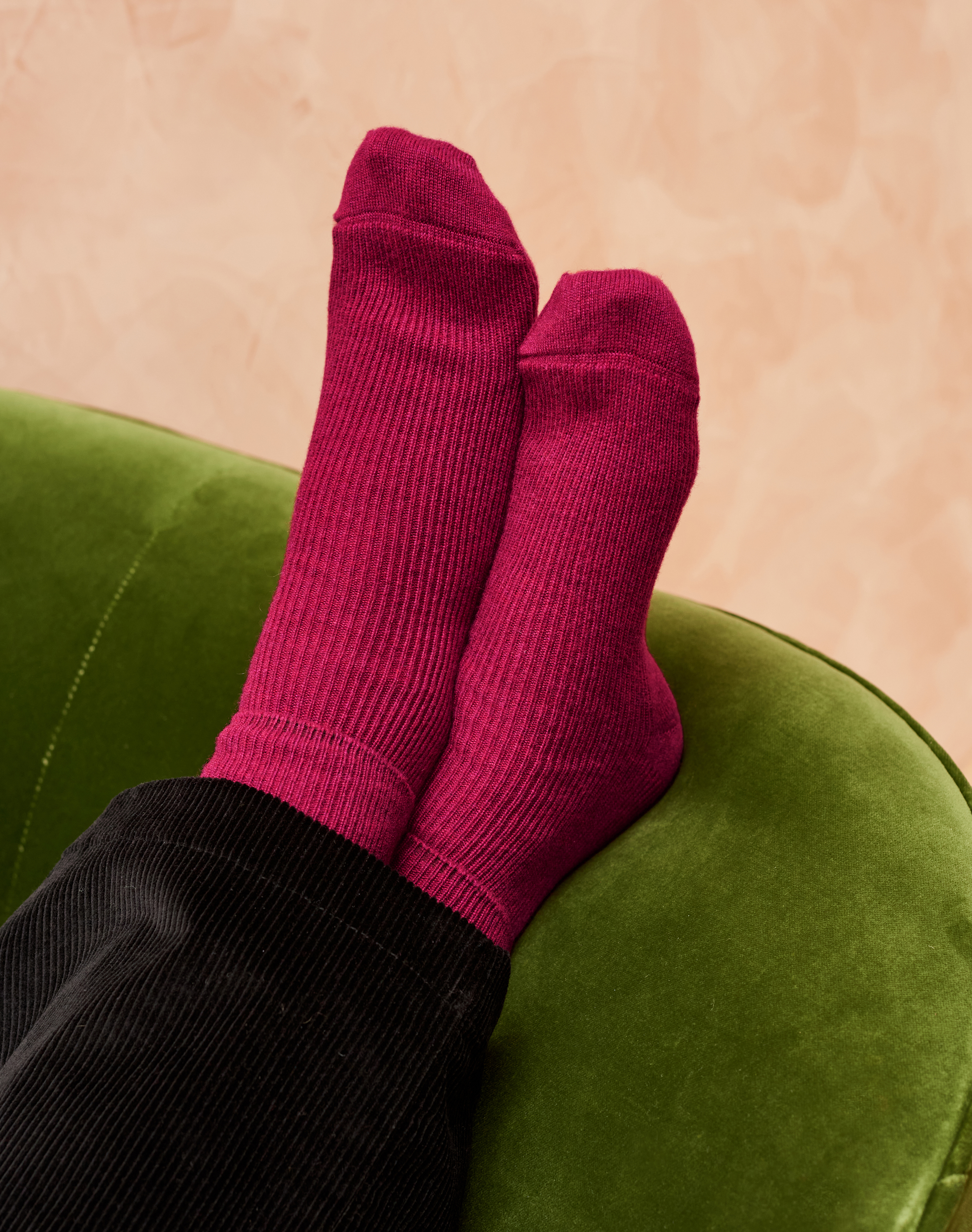 Women’s Cashmere Socks Mulberry