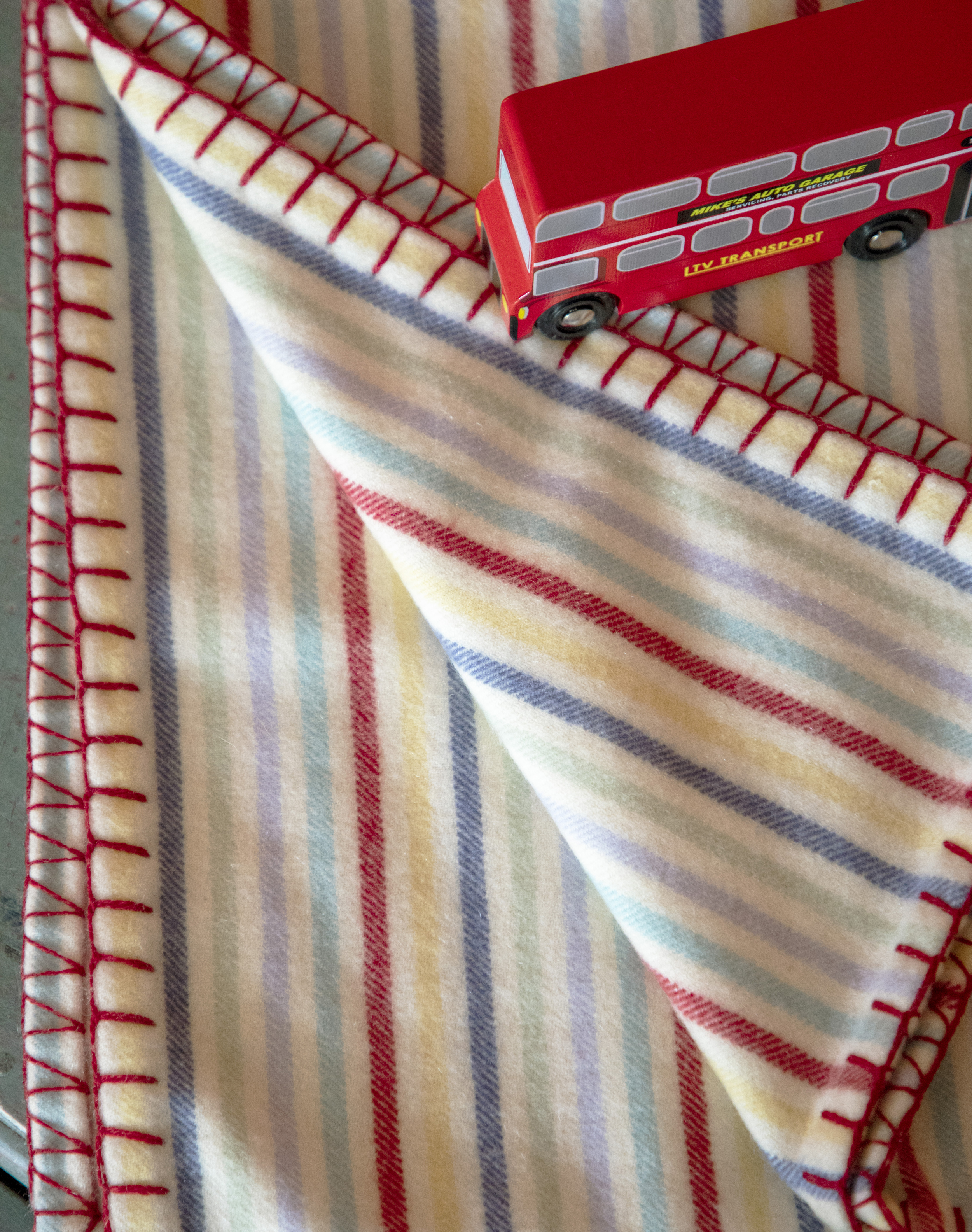 Cashmere Baby Blanket Multistripe